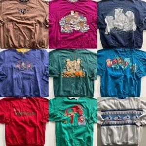 18 Vintage Granny Grandma Grannycore Collared Eighties